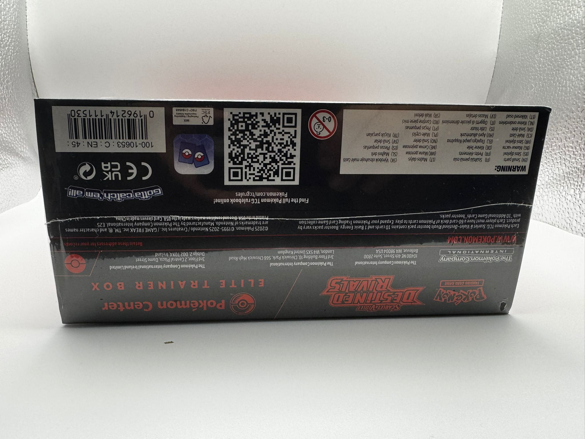 Pokémon TCG S&V Destined Rivals Pokémon Center Elite Trainer Box